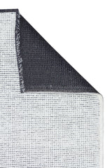 CAPRI CPR 01 WHITE  Hav Toz Vermez Kaymaz Kolay Kullanımlı Yıkanabilir Düz Renk Kilim