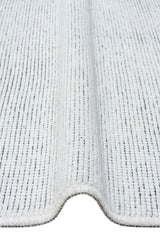 CAPRI CPR 01 WHITE  Hav Toz Vermez Kaymaz Kolay Kullanımlı Yıkanabilir Düz Renk Kilim