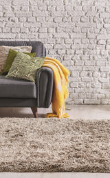 COMFORT 1006 BEIGE  Kolay Kullanımlı Hav Toz Vermez Yumuşak Dokulu Modern Pofuduk Shaggy Halı