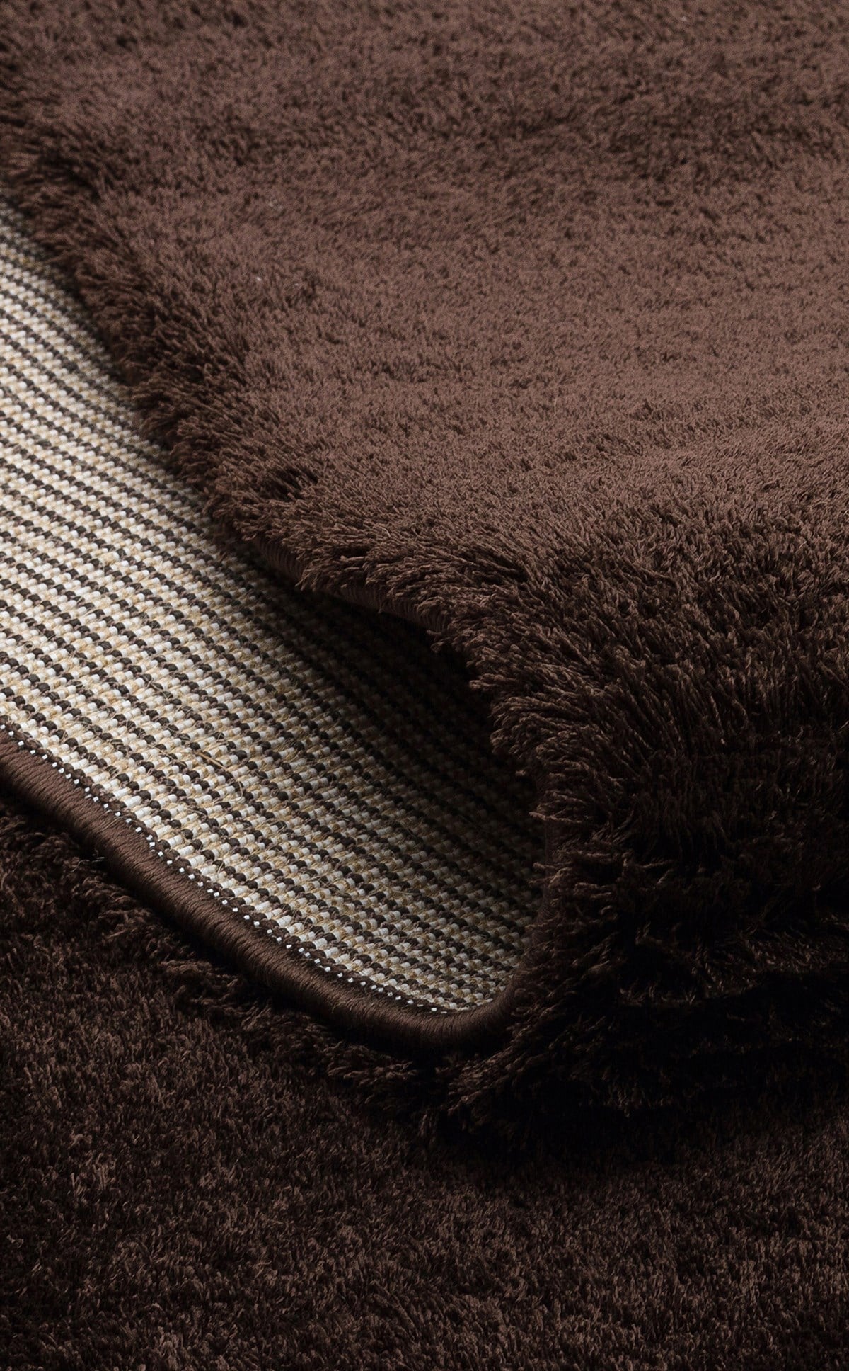 COMFORT 1006 BROWN  Kolay Kullanımlı Hav Toz Vermez Yumuşak Dokulu Modern Pofuduk Shaggy Halı