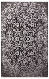CORDOBA NEW DB 02 ANTRASIT GREY NW  Parlak Yüksek Alçak Dokulu Modern Makine Halısı