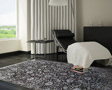 CORDOBA NEW DB 02 ANTRASIT GREY NW  Parlak Yüksek Alçak Dokulu Modern Makine Halısı