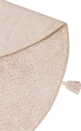 COTTON BOON CBN PLAIN BEIGE Q  Yıkanabilir Kaymaz Tabanlı Naturel Pamuk Bebek Halısı