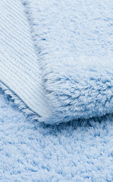 COTTON BOON CBN PLAIN BLUE  Yıkanabilir Kaymaz Tabanlı Naturel Pamuk Bebek Halısı