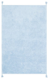 COTTON BOON CBN PLAIN BLUE  Yıkanabilir Kaymaz Tabanlı Naturel Pamuk Bebek Halısı