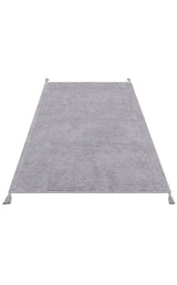COTTON BOON CBN PLAIN GREY  Yıkanabilir Kaymaz Tabanlı Naturel Pamuk Bebek Halısı