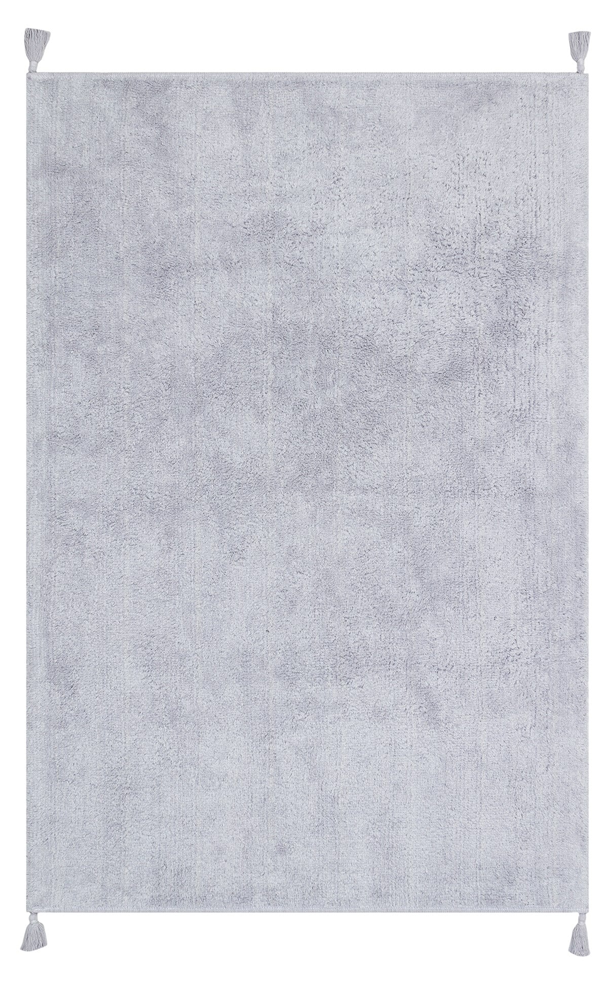 COTTON BOON CBN PLAIN GREY  Yıkanabilir Kaymaz Tabanlı Naturel Pamuk Bebek Halısı