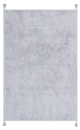 COTTON BOON CBN PLAIN GREY  Yıkanabilir Kaymaz Tabanlı Naturel Pamuk Bebek Halısı