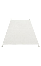 COTTON BOON CBN PLAIN WHITE  Yıkanabilir Kaymaz Tabanlı Naturel Pamuk Bebek Halısı