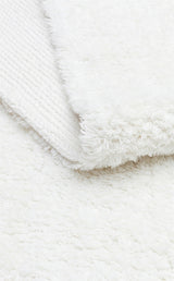 COTTON BOON CBN PLAIN WHITE  Yıkanabilir Kaymaz Tabanlı Naturel Pamuk Bebek Halısı