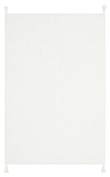 COTTON BOON CBN PLAIN WHITE  Yıkanabilir Kaymaz Tabanlı Naturel Pamuk Bebek Halısı