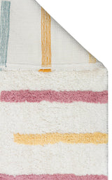 COTTON BOON XW CBN 03 MULTY XW  Yıkanabilir Kaymaz Tabanlı Naturel Pamuk Bebek Halısı