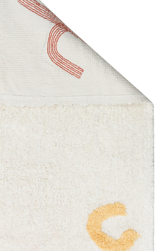 COTTON BOON XW CBN 05 MULTY XW  Yıkanabilir Kaymaz Tabanlı Naturel Pamuk Bebek Halısı