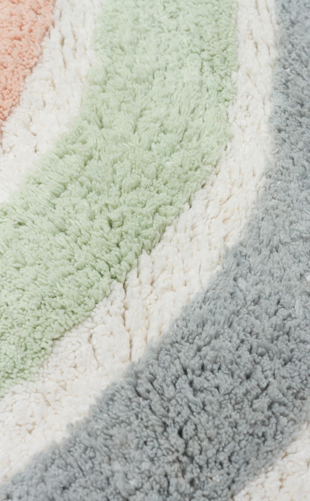 COTTON BOON XXW CBN 07 MULTY XXW Q  Yıkanabilir Kaymaz Tabanlı Naturel Pamuk Bebek Halısı