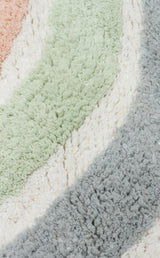 COTTON BOON XXW CBN 07 MULTY XXW Q  Yıkanabilir Kaymaz Tabanlı Naturel Pamuk Bebek Halısı