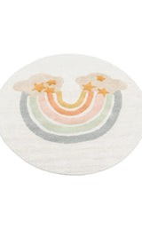 COTTON BOON XXW CBN 07 MULTY XXW Q  Yıkanabilir Kaymaz Tabanlı Naturel Pamuk Bebek Halısı