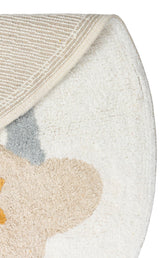 COTTON BOON XXW CBN 07 MULTY XXW Q  Yıkanabilir Kaymaz Tabanlı Naturel Pamuk Bebek Halısı