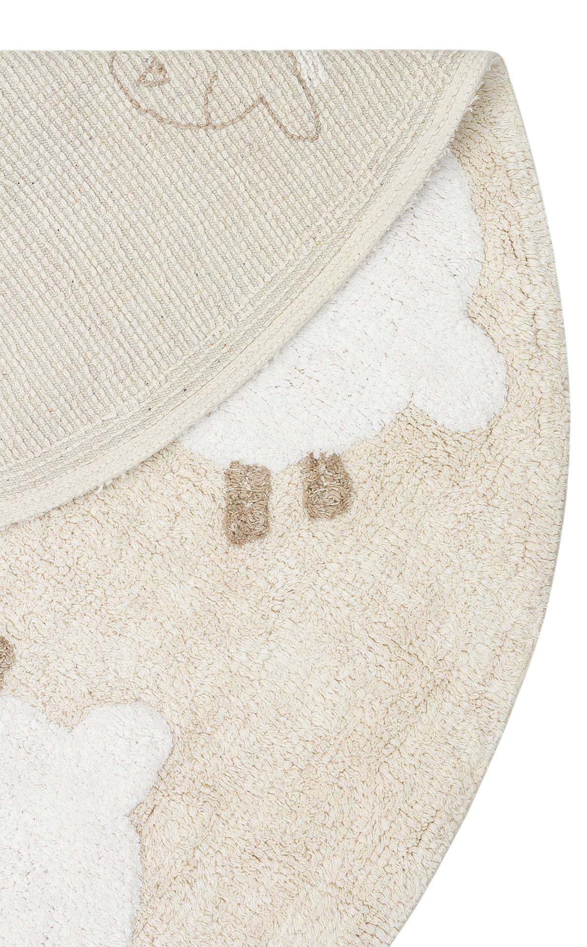 COTTON BOON XXW CBN 11 MULTY XXW Q  Yıkanabilir Kaymaz Tabanlı Naturel Pamuk Bebek Halısı