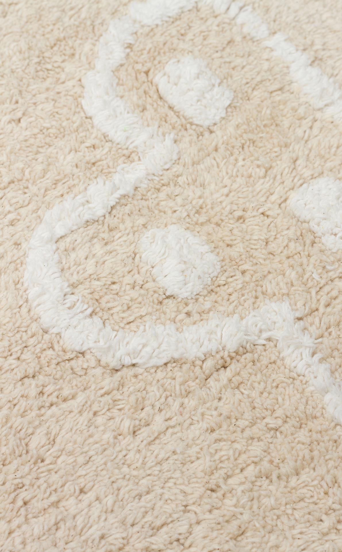 COTTON BOON XXW CBN 16 BEIGE XXW  Yıkanabilir Kaymaz Tabanlı Naturel Pamuk Bebek Halısı
