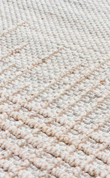 COZY CZY 01 GREY BEIGE  Hav Toz Vermez Modern Örgü Dokuma Makine Halısı
