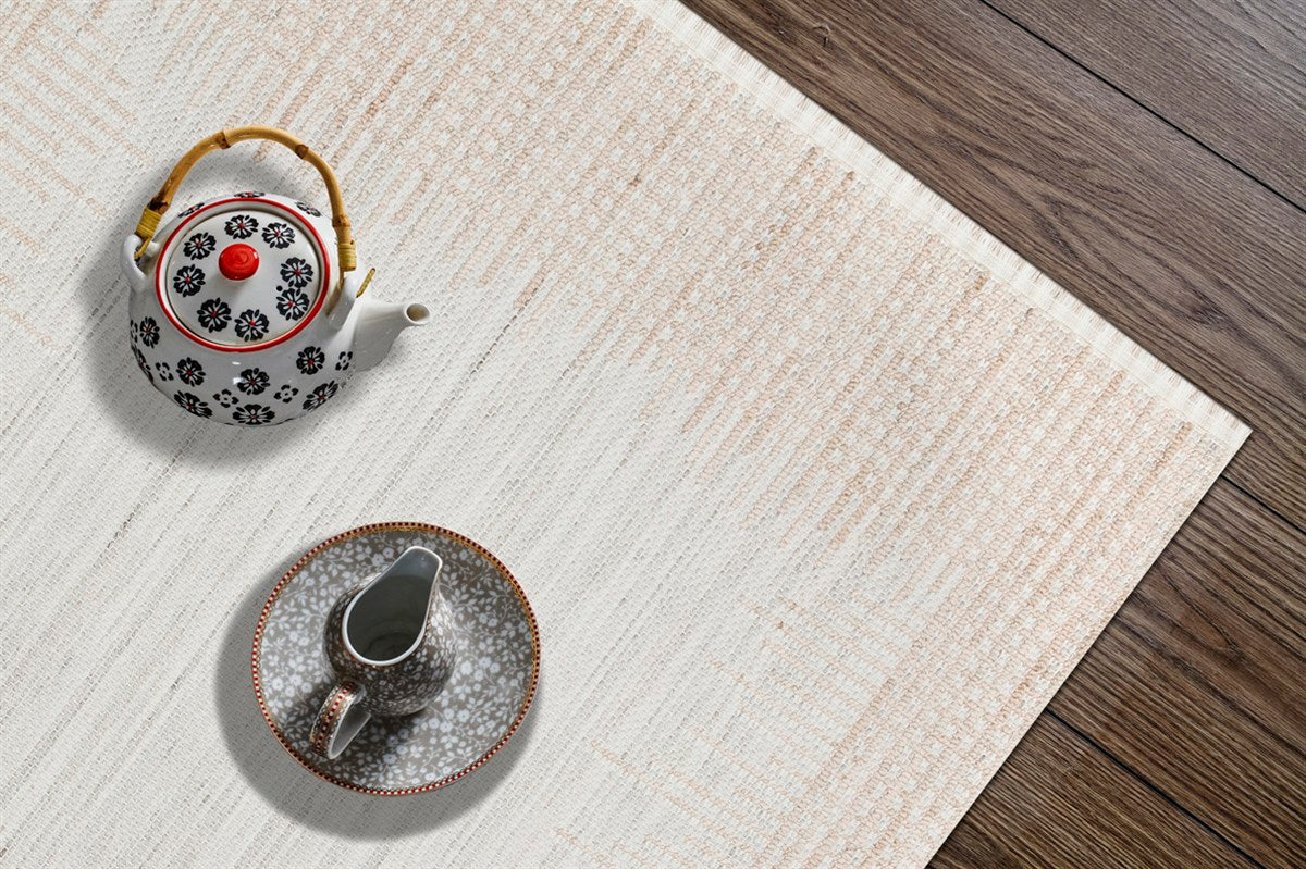 COZY CZY 01 GREY BEIGE  Hav Toz Vermez Modern Örgü Dokuma Makine Halısı