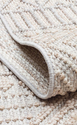 COZY CZY 02 GREY BEIGE  Hav Toz Vermez Modern Örgü Dokuma Makine Halısı