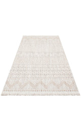 COZY CZY 02 GREY BEIGE  Hav Toz Vermez Modern Örgü Dokuma Makine Halısı
