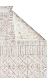 COZY CZY 02 GREY BEIGE  Hav Toz Vermez Modern Örgü Dokuma Makine Halısı