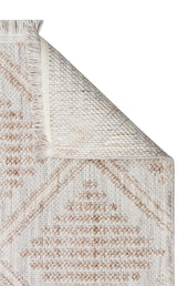COZY CZY 03 GREY BEIGE  Hav Toz Vermez Modern Örgü Dokuma Makine Halısı