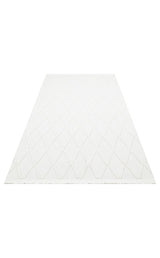 COZY CZY 04 CREAM  Hav Toz Vermez Modern Örgü Dokuma Makine Halısı