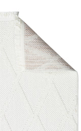COZY CZY 04 CREAM  Hav Toz Vermez Modern Örgü Dokuma Makine Halısı