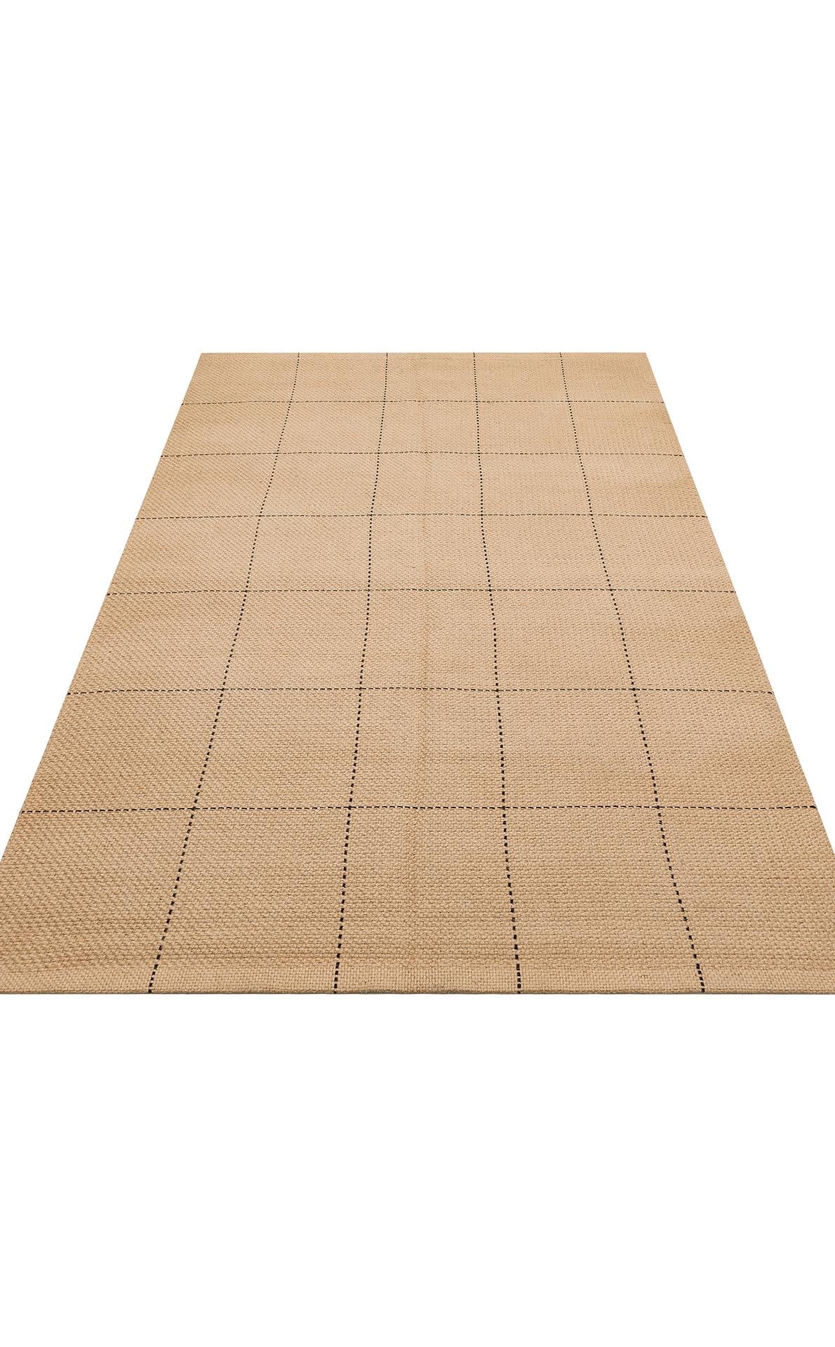 DELHİ DLH 01 BLACK  Jüt ve Pamuk ile Üretilen Çift Taraflı Modern Kilim