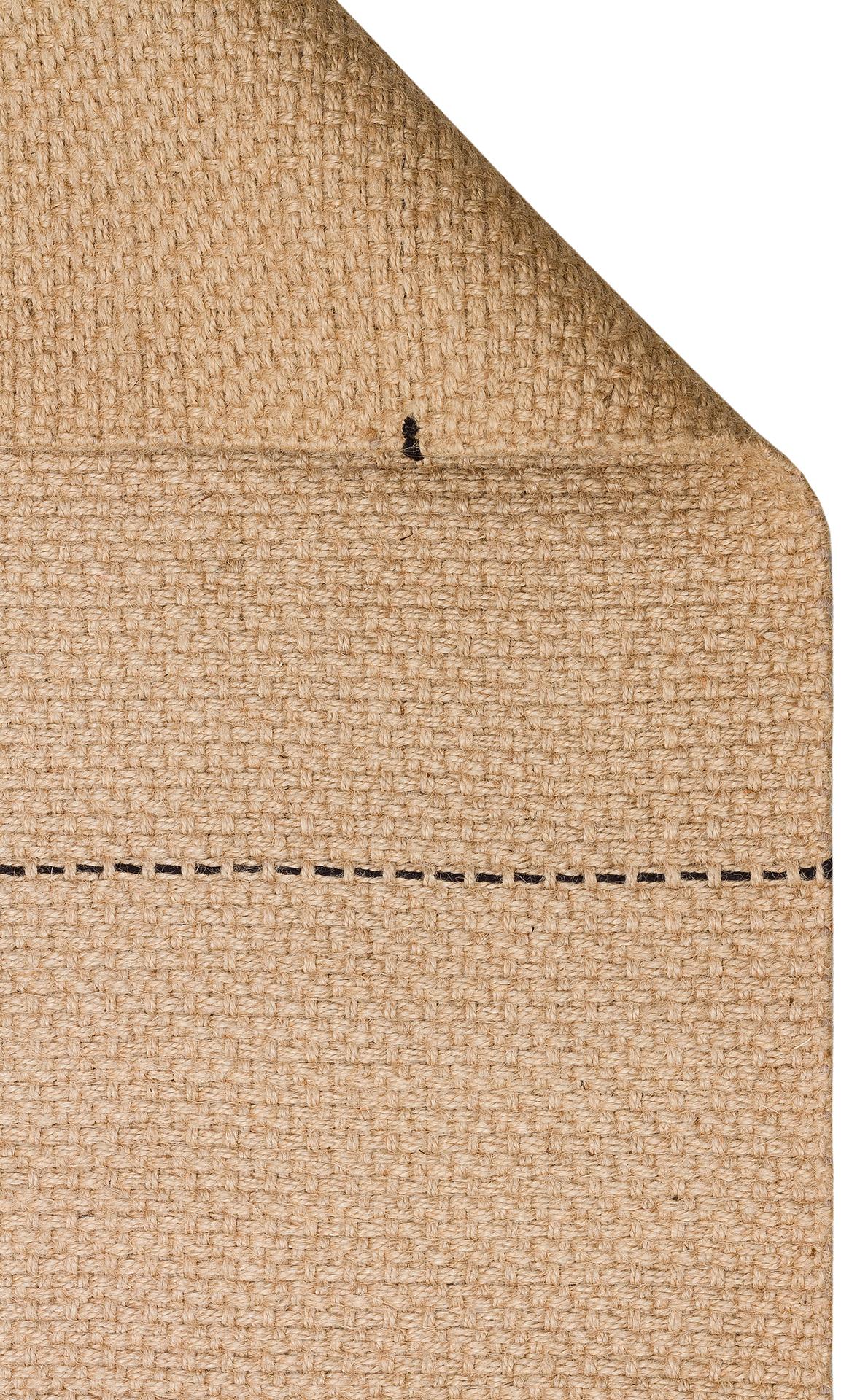 DELHİ DLH 01 BLACK  Jüt ve Pamuk ile Üretilen Çift Taraflı Modern Kilim