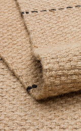 DELHİ DLH 01 BLACK  Jüt ve Pamuk ile Üretilen Çift Taraflı Modern Kilim