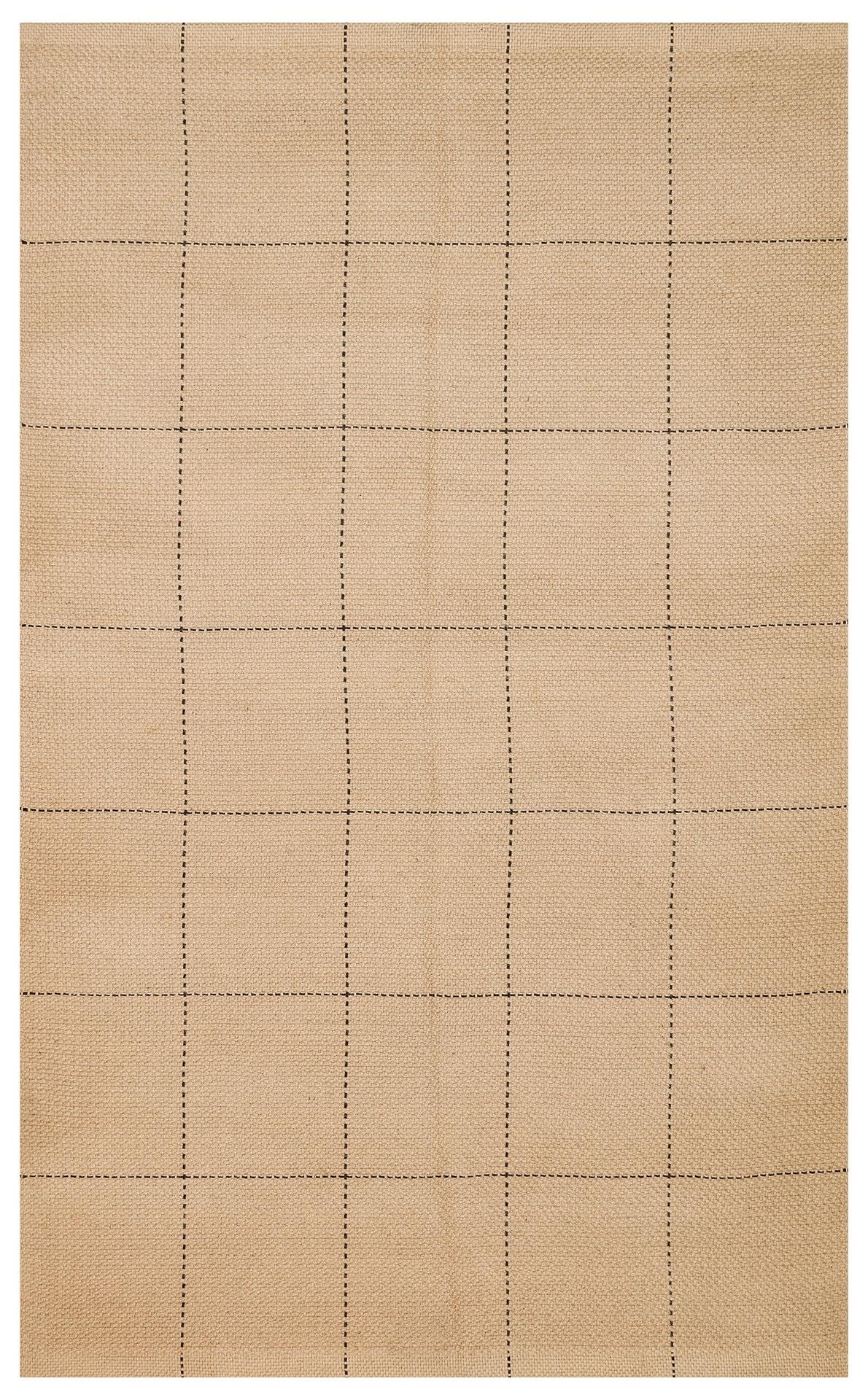 DELHİ DLH 01 BLACK  Jüt ve Pamuk ile Üretilen Çift Taraflı Modern Kilim