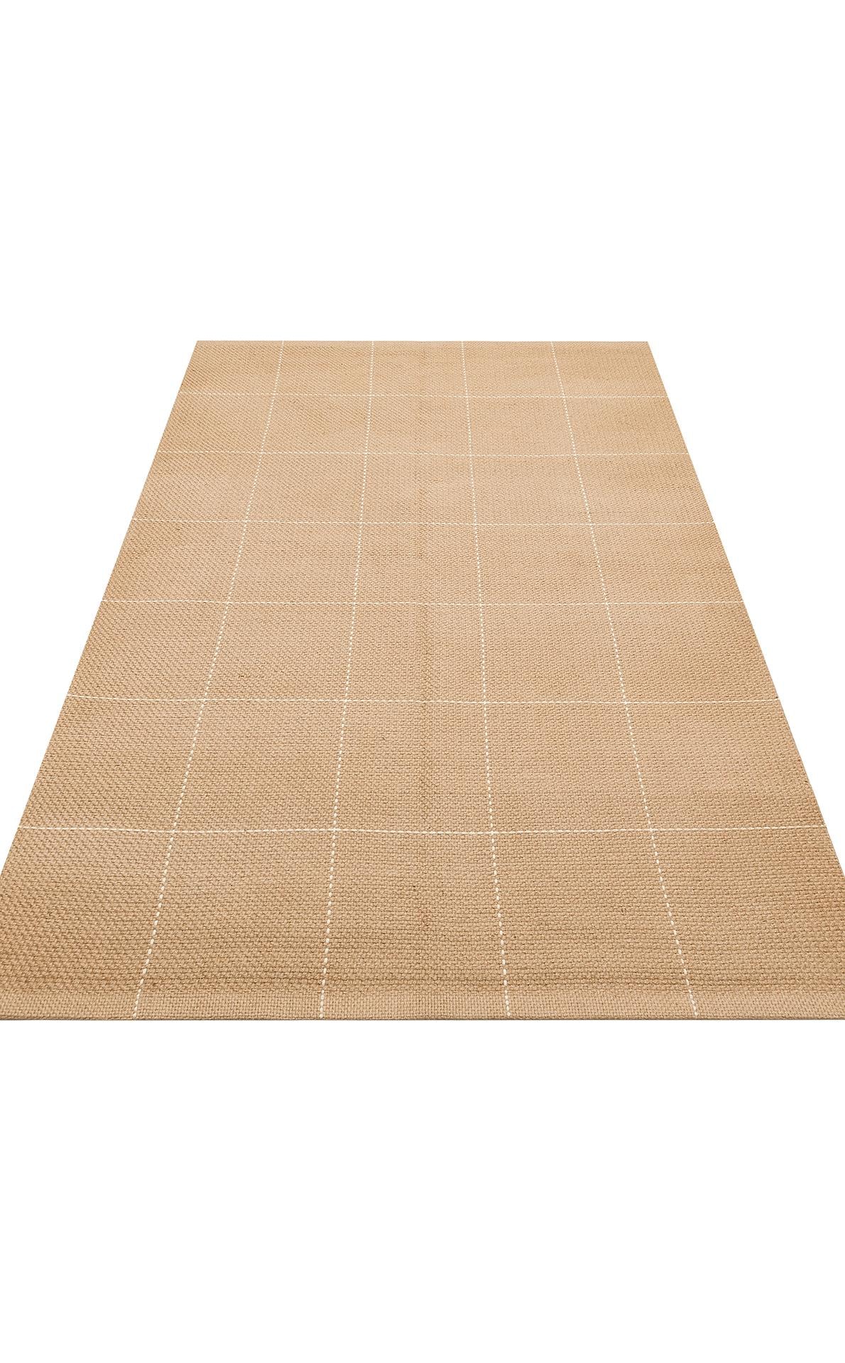 DELHİ DLH 01 WHITE  Jüt ve Pamuk ile Üretilen Çift Taraflı Modern Kilim