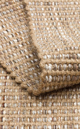 DOHA DH 01 BEIGE  Jüt ve Polyester ile Üretilen Çift Taraflı Modern Kilim
