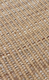 DOHA DH 01 BEIGE  Jüt ve Polyester ile Üretilen Çift Taraflı Modern Kilim
