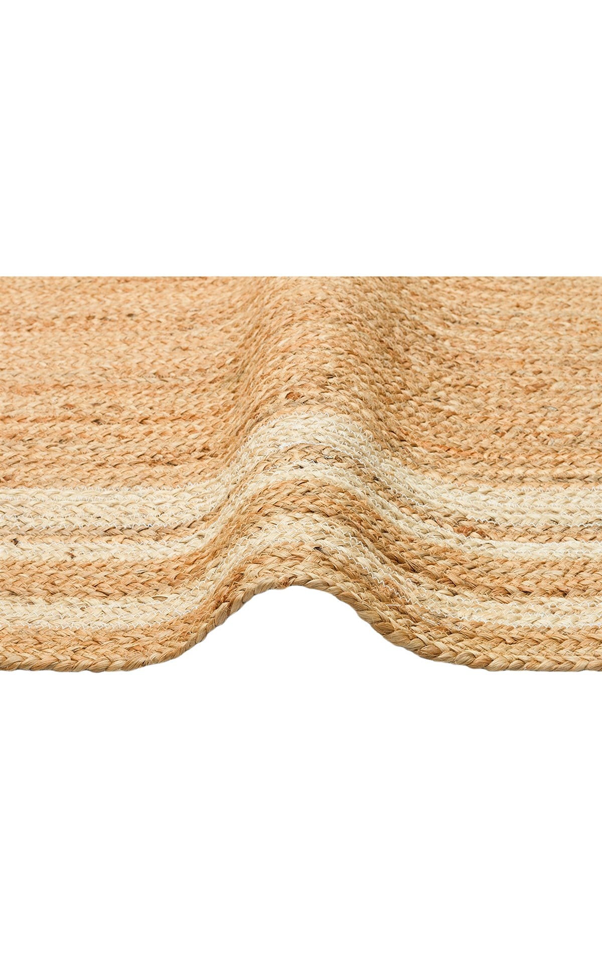 ECHO ECH 10 NATURAL WHITE XW  El Dokuma Naturel Jüt Hasır Halı