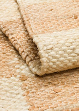ECHO ECH 13 NATURAL WHITE XW  Jüt ile Üretilen El Dokuma Sisal Kilim