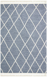ETNA ETN 02 BLUE CREAM  Hav Toz Vermez Örgü Dokulu Modern Bukleli Makine Halısı