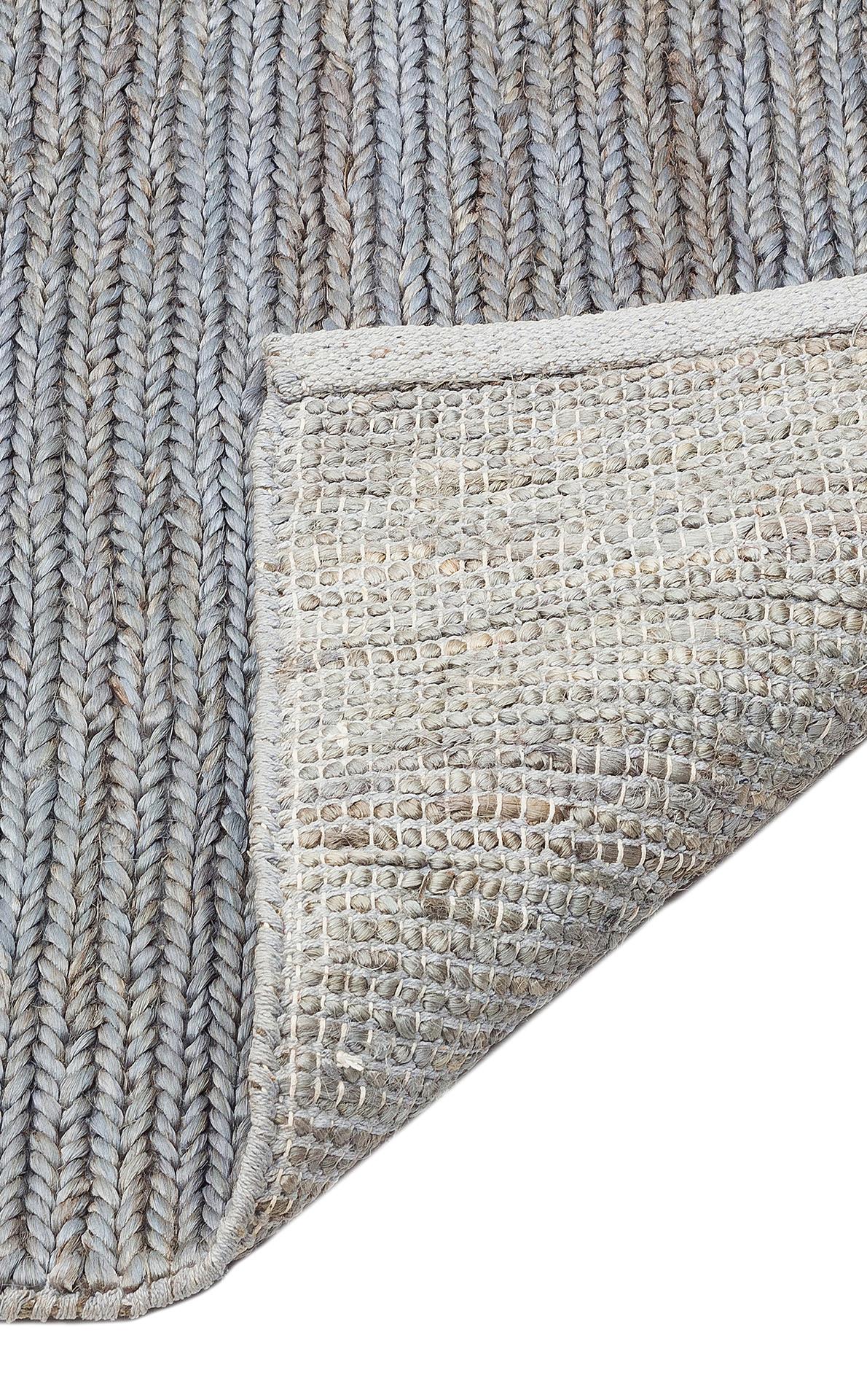 FINE CHOTI FINE SLATE BLUE ( SB03 )  El Dokuma Naturel Jüt Hasır Halı