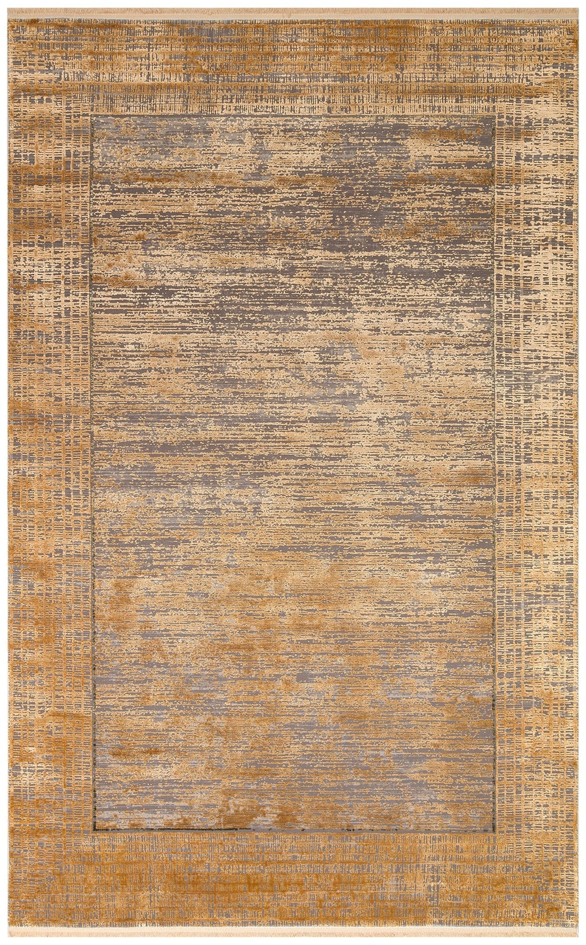 FRESCO DYED FSD 02 ANTIK GOLD  Overdyed Yüksek Alçak Dokulu Özel Işıltılı Yüksek Kaliteli Sık Dokuma Modern Salon Halısı