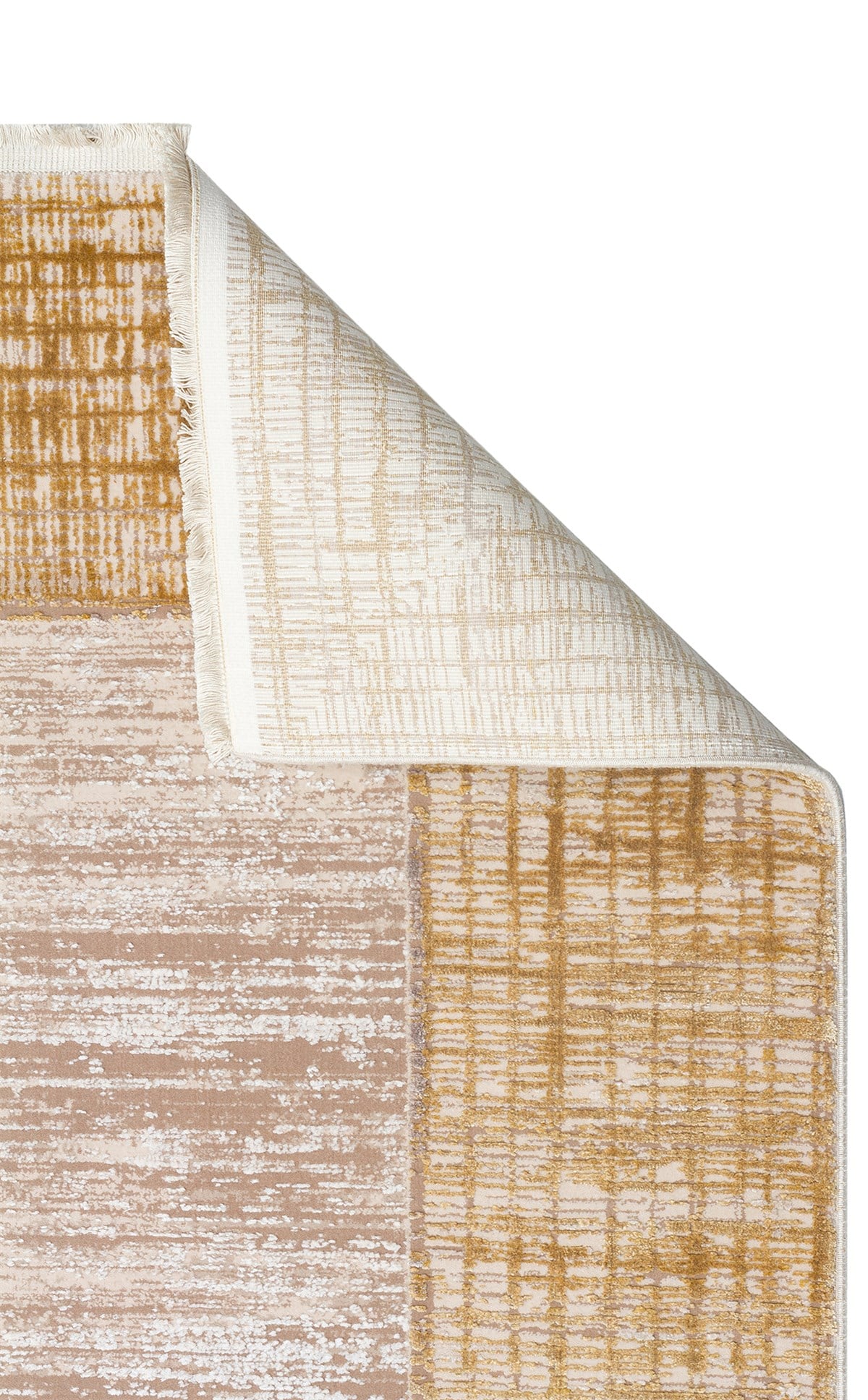 FRESCO DYED FSD 02 BEIGE GOLD  Overdyed Yüksek Alçak Dokulu Özel Işıltılı Yüksek Kaliteli Sık Dokuma Modern Salon Halısı