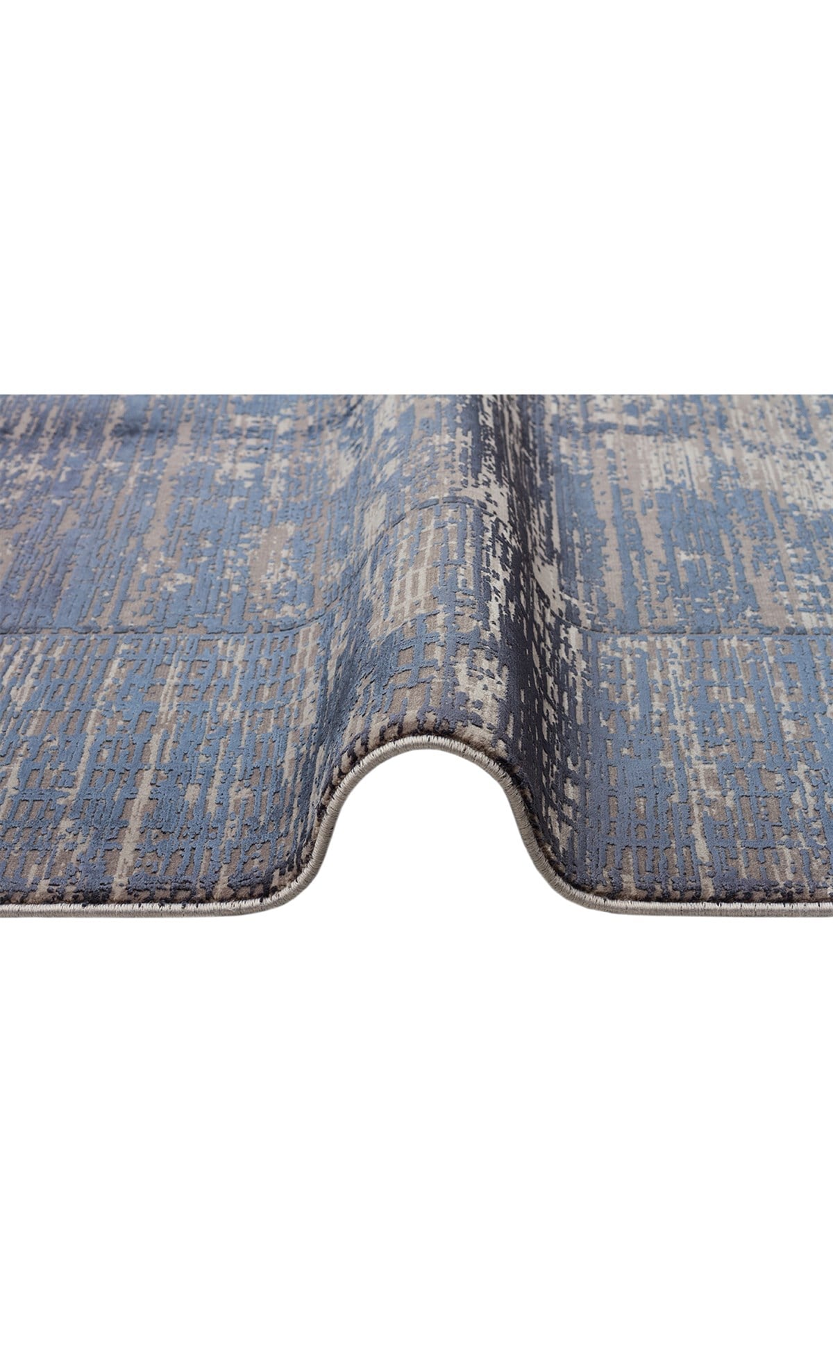 FRESCO DYED FSD 02 NAVY  Overdyed Yüksek Alçak Dokulu Özel Işıltılı Yüksek Kaliteli Sık Dokuma Modern Salon Halısı