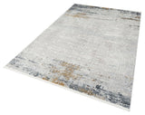FRESCO FS 03 GREY NAVY  Yüksek Alçak Dokulu Özel Işıltılı Yüksek Kaliteli Sık Dokuma Modern Salon Halısı