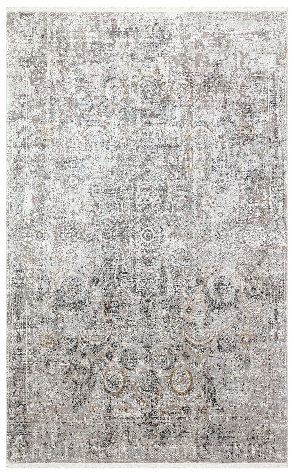 FRESCO FS 09 CREAM GREY XW  Yüksek Alçak Dokulu Özel Işıltılı Yüksek Kaliteli Sık Dokuma Modern Salon Halısı