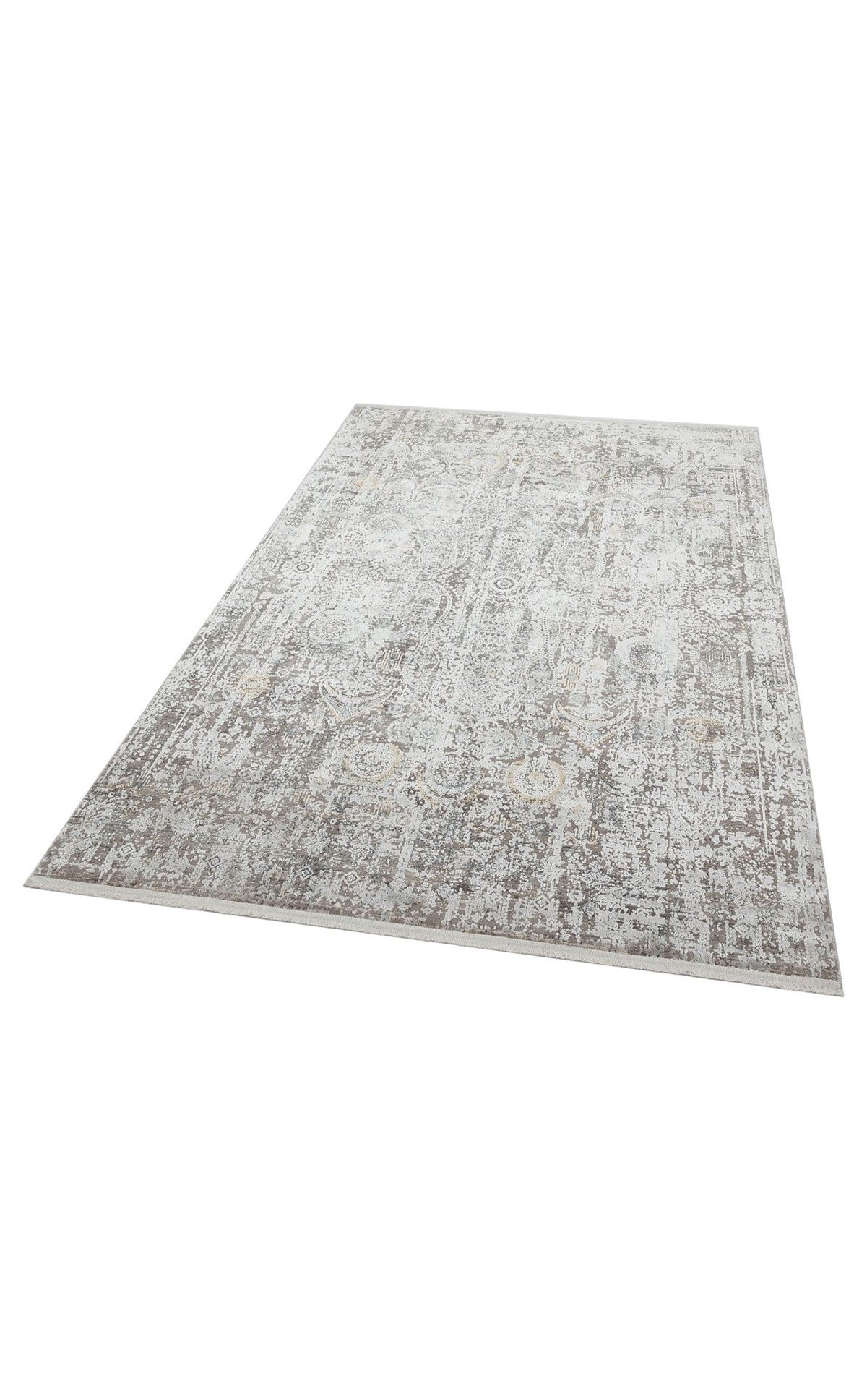 FRESCO FS 09 CREAM GREY XW  Yüksek Alçak Dokulu Özel Işıltılı Yüksek Kaliteli Sık Dokuma Modern Salon Halısı