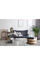 FRESCO FS 14 CREAM GREY XW  Yüksek Alçak Dokulu Özel Işıltılı Yüksek Kaliteli Sık Dokuma Modern Salon Halısı