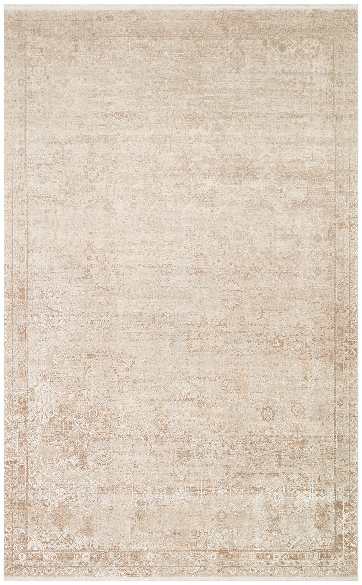 FRESCO FS 31 CREAM IVORY XW  Yüksek Alçak Dokulu Özel Işıltılı Yüksek Kaliteli Sık Dokuma Modern Salon Halısı